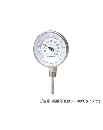 sksatoNo. 2030-20 双金属温度计 BM-S-90S -30 至 50℃ 60L